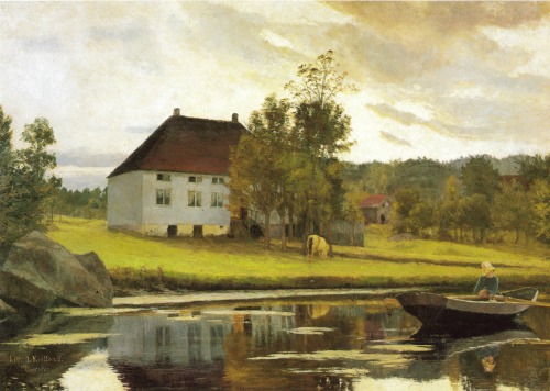 After Sunset, 1885 by Kitty Kielland (Norwegian, 1843–1914)