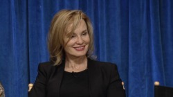 itstillpuzzlesme:  “Are you wearing the red slip under your clothes right now?” Jessica: “I don’t answer lingerie questions…” *MASSIVE JESSICA LANGE EYE FUCK!* *ovaries explode* *faints* 