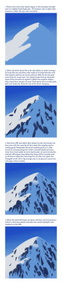 artist-refs:  Painting snowy cliffs in PS