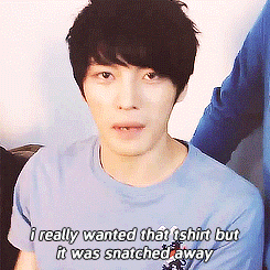  reasons to be anti-jaejoong: he is such a diva  jj: there are these orange and blue NII tshirts and they’re so pretty. i really wanted that tshirt but they were snatched away. even though i’m the model, i’ve never worn that tshirt.. does that make