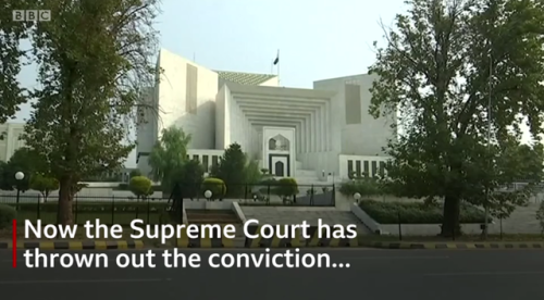 Pakistan’s Supreme Court thrown out Asia Bibi’s conviction for blasphemy because&nb