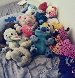 king-and-queen-luna:  A very small portion of my stuffie collection from over the years 😊 - Luna 🌙