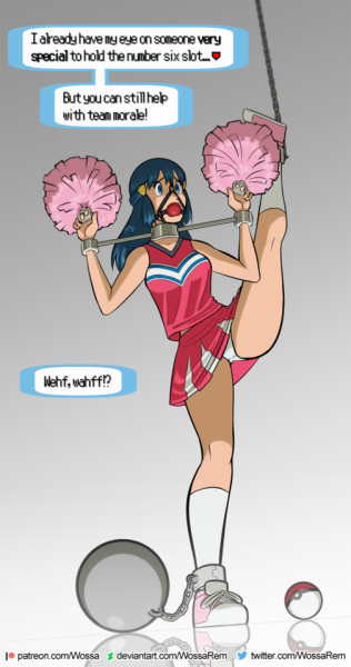 Cheerleader adventure in bondage