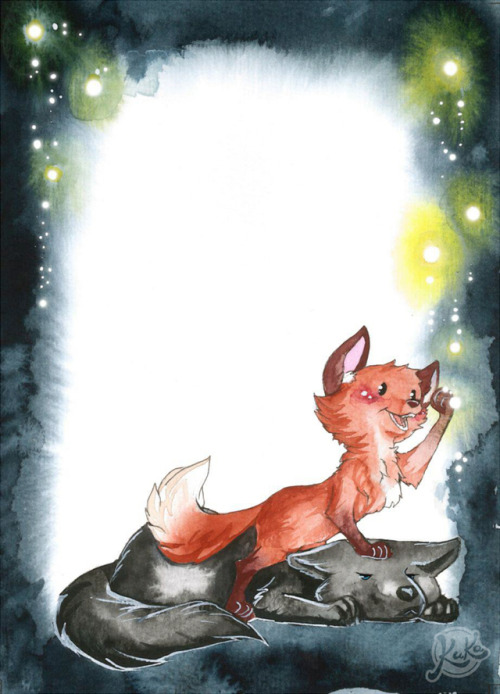 panda-kuka:Sourwolf and his fox