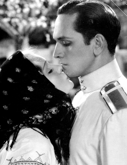 Fredric March and Anna Sten in promotional still for We Live Again (1934)