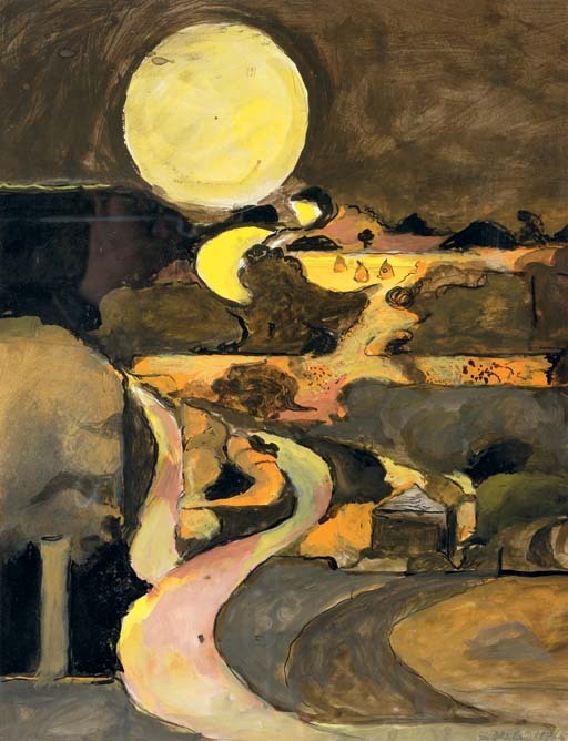 poboh:  Twisting Roads, 1976, Graham Sutherland. (1903 - 1980) 