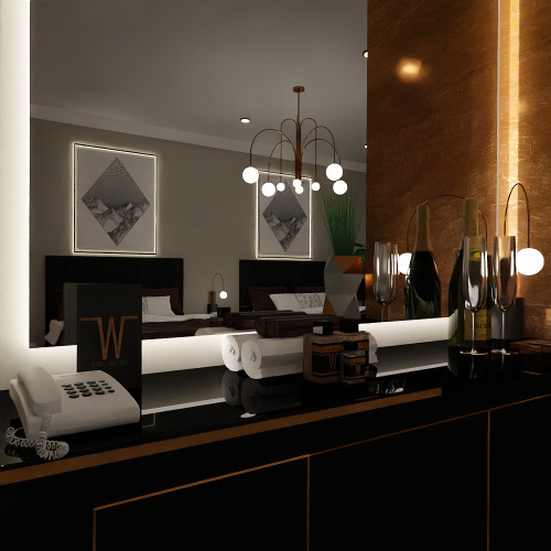 W Hotel Room - Blender Scene | V:2.92 | TS4PATREONAll Meshes are created by me. Please do not conver