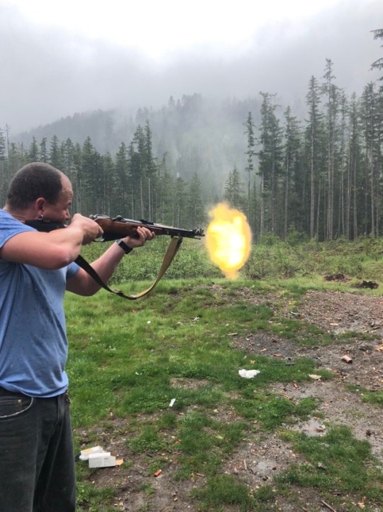 Oh how I love being able to go in and adit Live Photo’s and pic which part to use as the key photo, made it so I could capture the flame bursts coming off the Mosin 😏👌🏼. We took a few of the toys out to blow off some steam and have aroma therapy