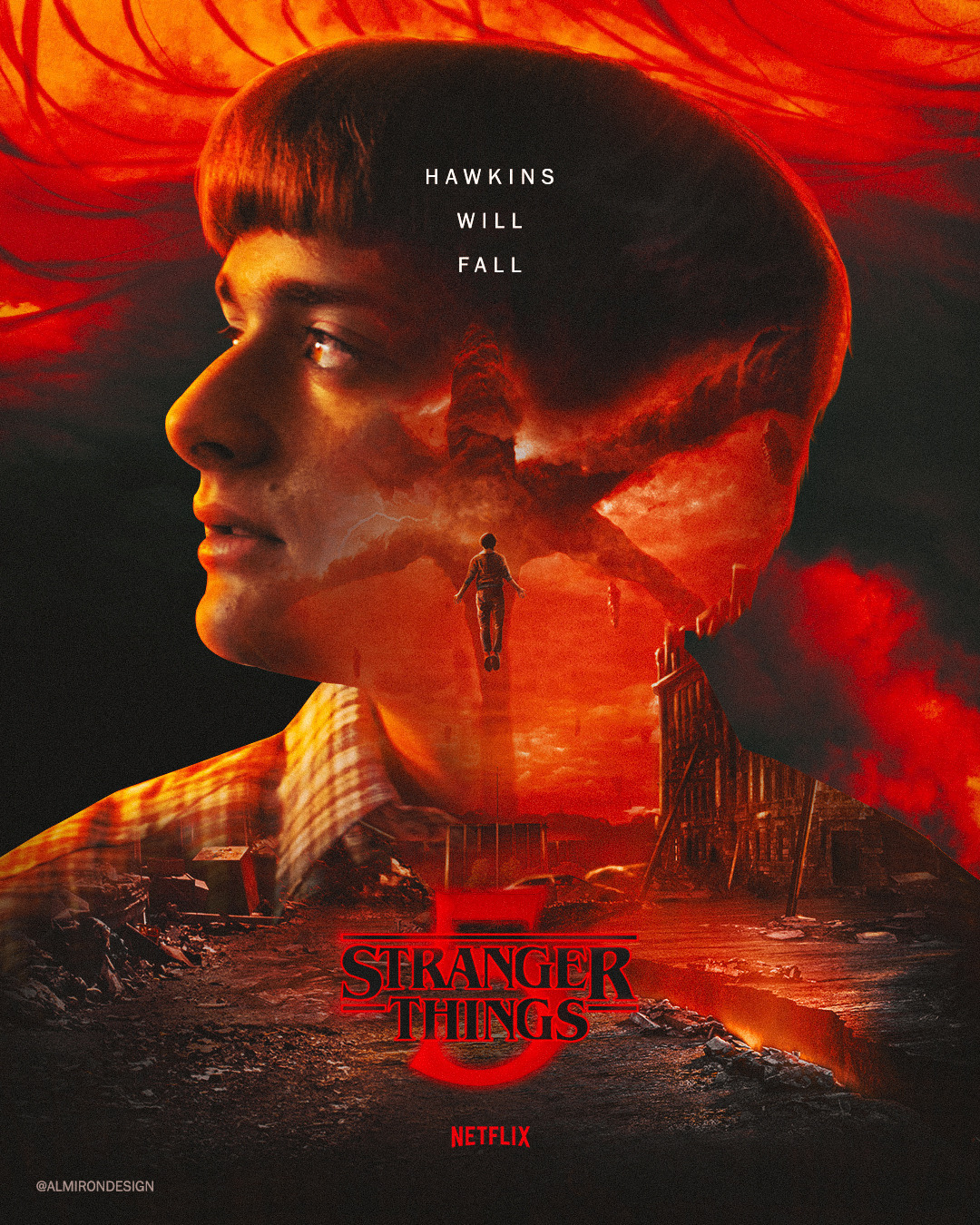 almirondesign — STRANGER THINGS 5 FANART POSTER Fight for what