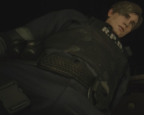 leon-s-kennedy-fanclub:leon re2 one shot demo photoshoot outtake this bad camera angle made it look 