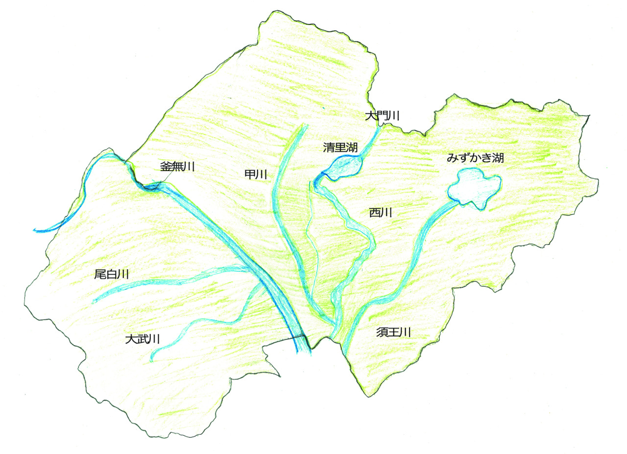 うみやまかわ新聞 地域にある川