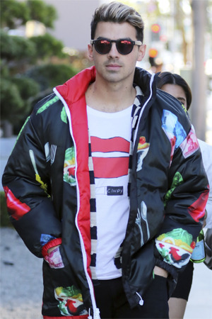 FEBRUARY 3RD, 2016: Joe Jonas out in Los Angeles, CA. Deerdana Cindy Tee &ndash; $60 Also worn o