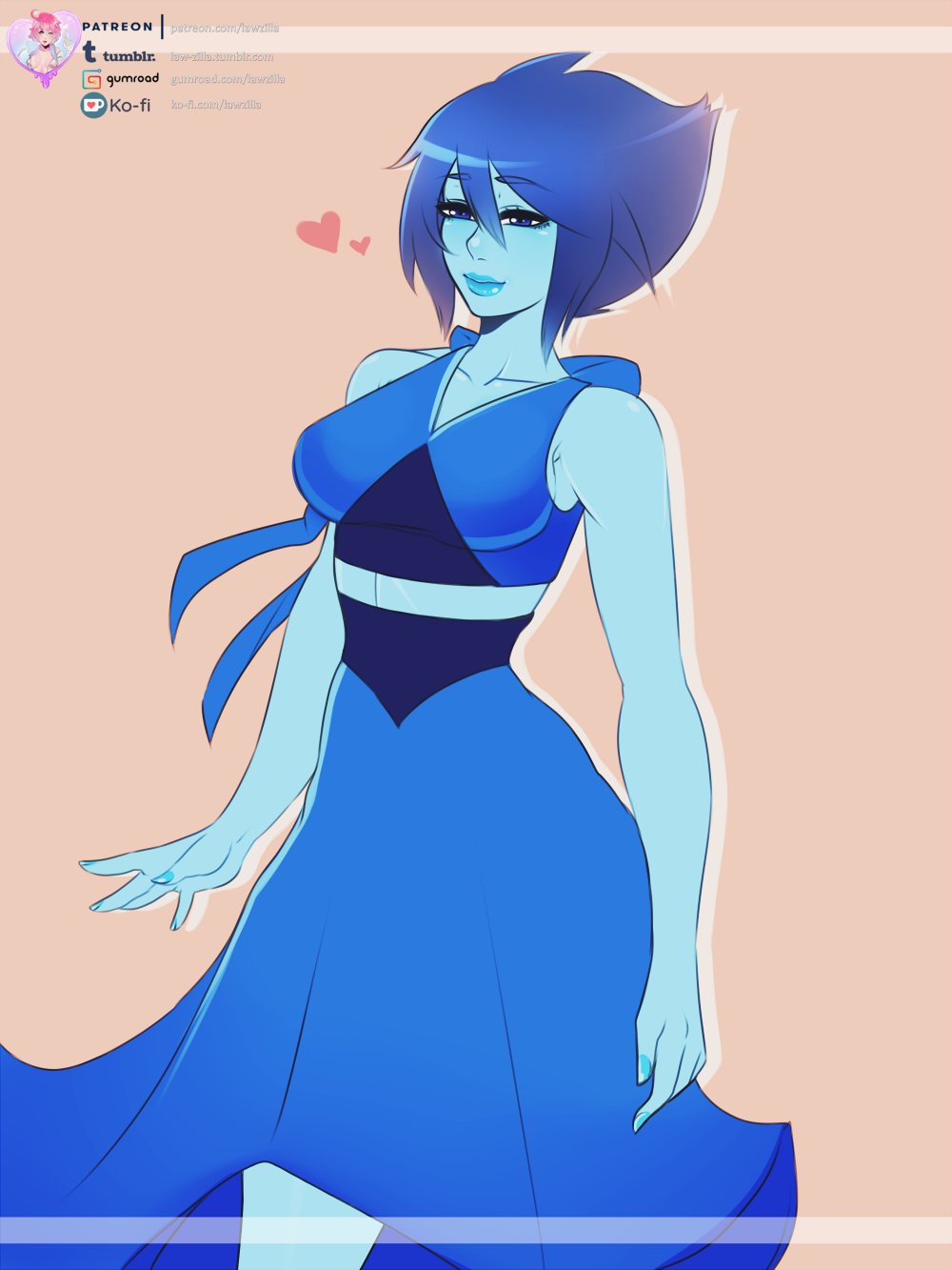 Finished Lapiz Lazuli commission from Steven Universe :3!Hi-Res   all the versions