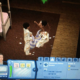 simsgonewrong:  something happened to my child at his slumber party i really think
