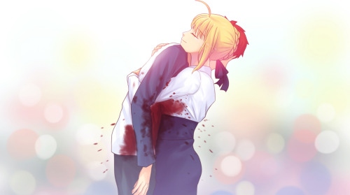 fateline-alpha:  Remaking one of the scenes from Fate Stay Night visual novel ~