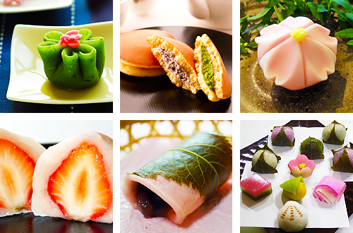 Wagashi (和菓子) is a traditional Japanese confectionery which is often served with tea. Wagashi are co