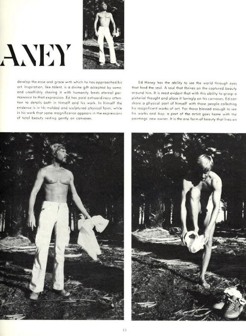 From IN TOUCH SPECIAL EDITION vol 1 no 2 (1976) Model is Ed Haney