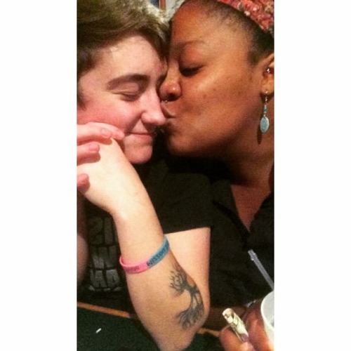 polylove-girls-blog:naturalqueersmoke:My partners, tinytransman and thecuspofrevolution. Christiana 