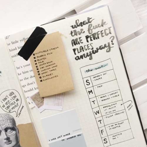 stillstudies:  Bringing you guys this week’s bullet journal spread a day earlier than my usual