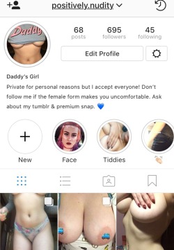 positively-nudity:  HEY EVERYONE!! My Instagram is doing really well. 😍 I post super regularly, including cute little selfies and sexy videos on my story. 💙 I’ve also gone live a few times and plan on doing it more in the future!! 🌻 Follow