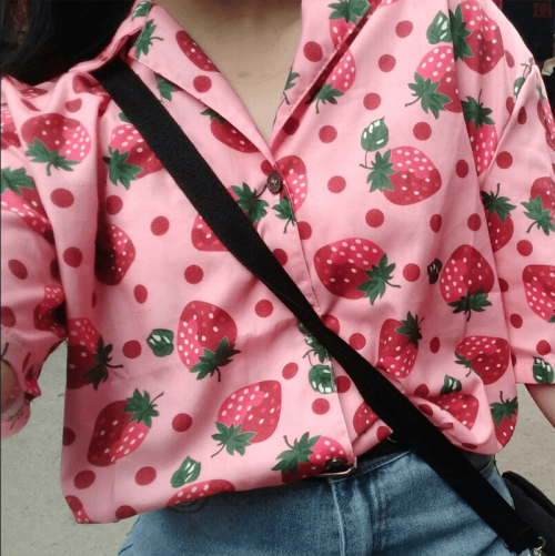 lovecatcher:strawberry shirt // $24.0010% discount code: softjoy [ more here ]