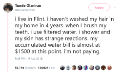 gahdamnpunk:   Flint. Still. Has. No. Clean.