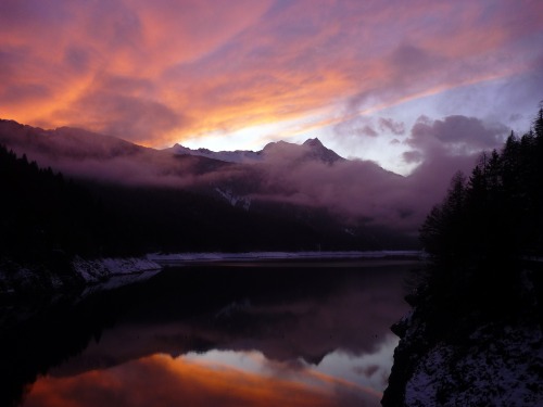 Tramonto a Sauris foto di Massimo Zago