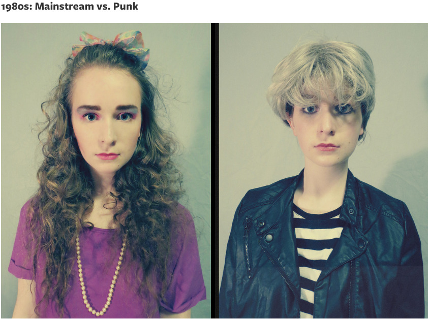 policymic:  16-year-old dresses as every culture and counterculture of the last 100