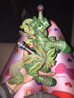 coralreefer420:Dreams come true. I saw this ACE Glass x Mr Gray Glass collab unicorn at the American Glass Expo in Las Vegas last month calling out for an owner and to be dabbed on. While in SoCal last weekend I met Dave and was so happy to hear he gave