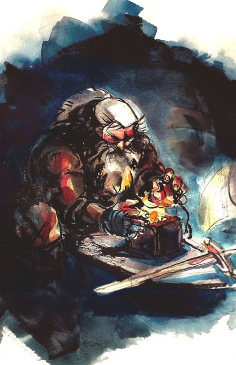 pahnts:  Great news for you long time followers: I’ve resurrected my old Dark Souls pieces and turned them into 11"x17" prints! Created using ink and watercolor. Check them out here: Domhnall of Zena Andre of Astora Solaire of Astora The Knights