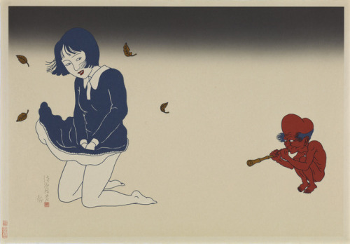 Toshio Saeki aka 佐伯 俊男 (Japanese, b. 1945, Miyazaki Prefecture, Japan) - Untitled, 2010  Silkscreen 