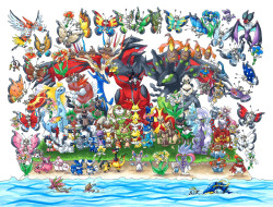 fishenod:  All 649 718 Pokemon, region by