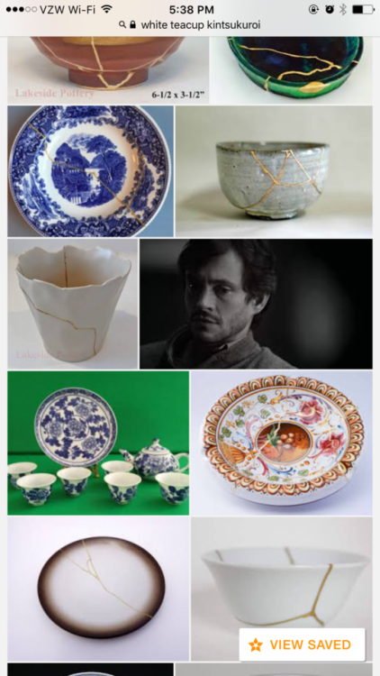 arydishope:I was looking up broken teacups and kintsukuroi for crafting purposes, when in the middle