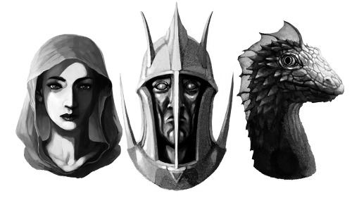 wehavekookies:Daedric Princes - warm up portraits.Click the pic for character names.Cheers <3