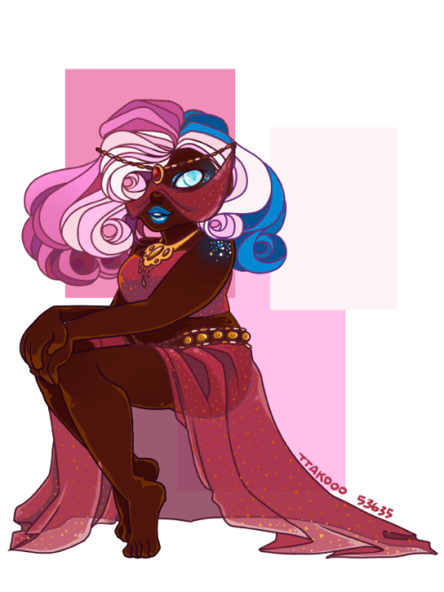 ttakooo-fr:  gijinka design for my preshus bby Nareswari aka cute trans lesbian bby bonus for h
