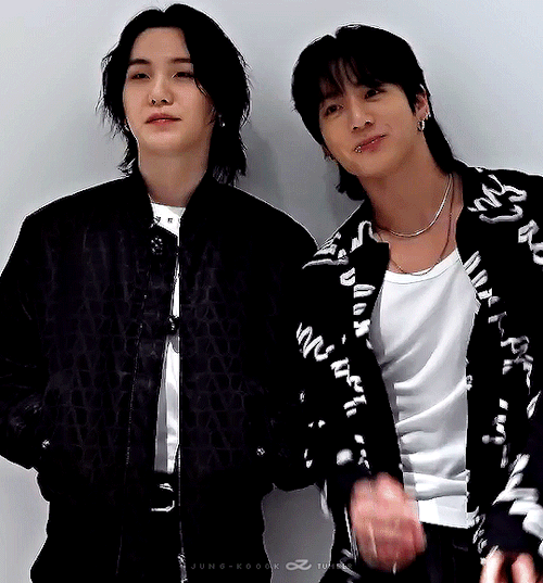 Yoongi And Jungkook Taking Pics Together