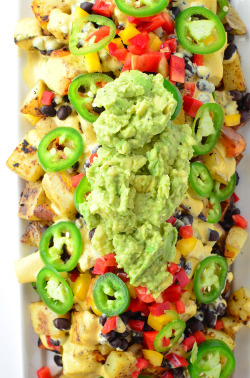 vegan-yums:  Potato nachos / Recipe  