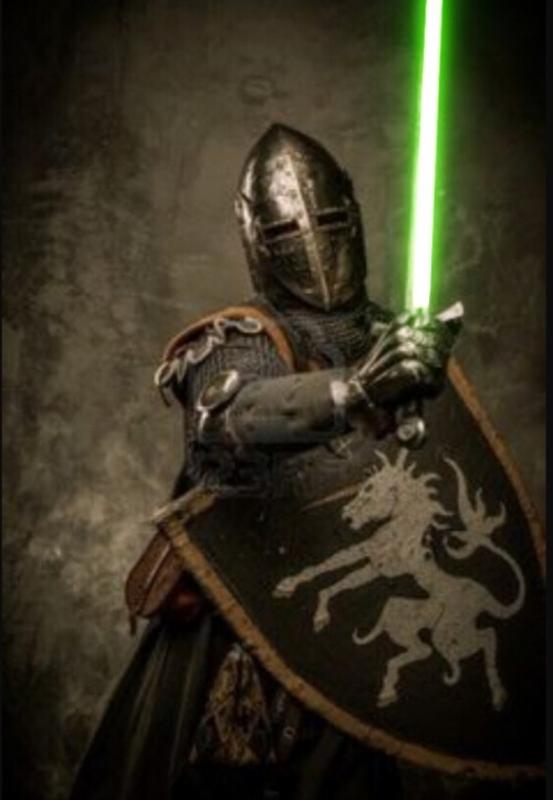 diary-of-a-stormtrooper:  I found an app to update your archaic weapons in some of your paintings. Now they are much more civilized. |-o-| 