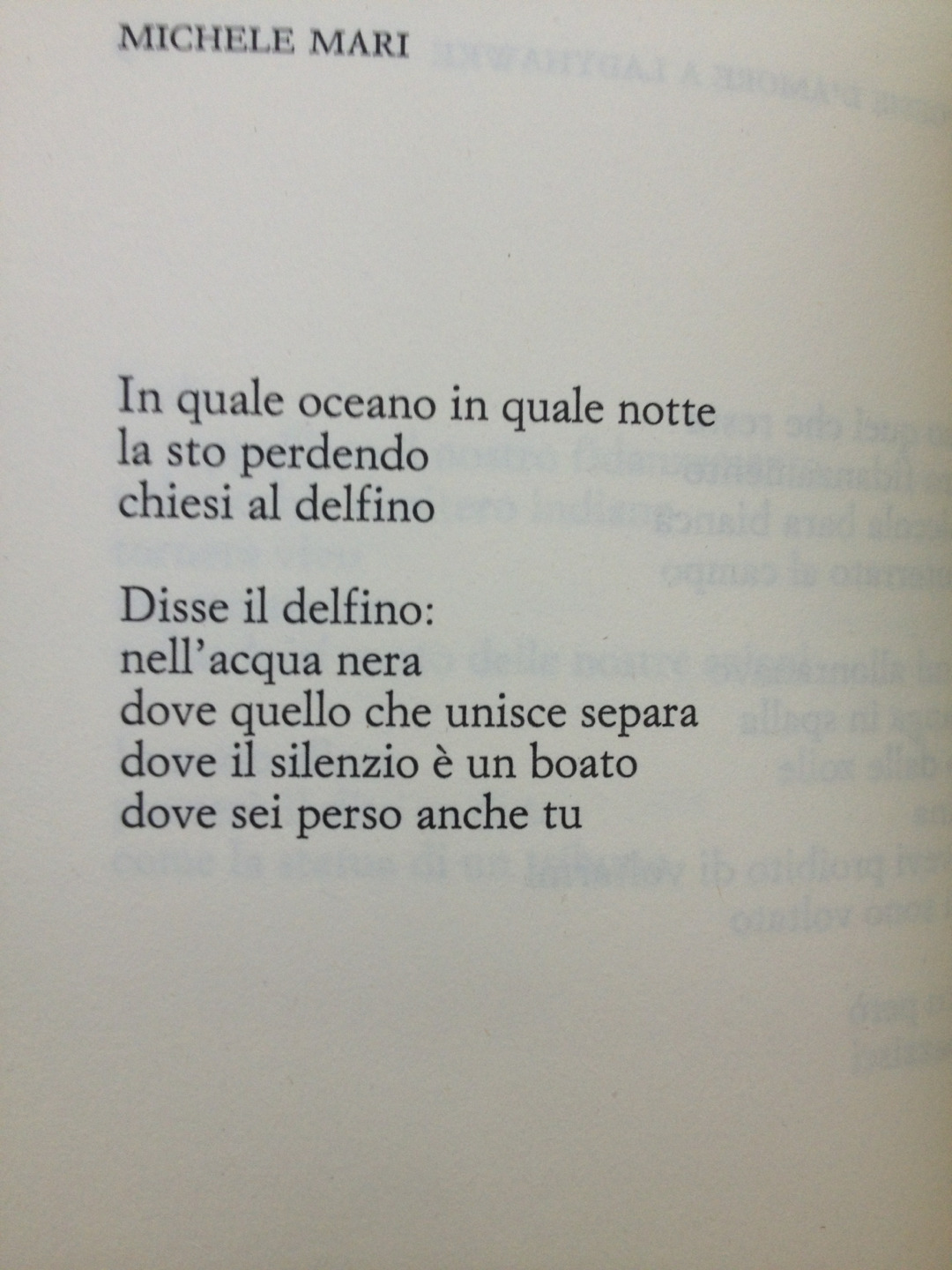 Solo L Amare Solo Il Conoscere Conta Cento Poesie D Amore A Ladyhawke Michele Mari