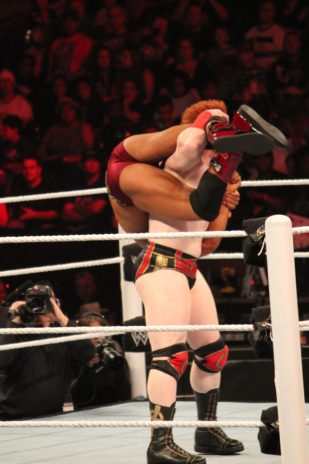 rwfan11:  Sheamus and Otunga - all that ass in the ring! ;-)  So much ass in this