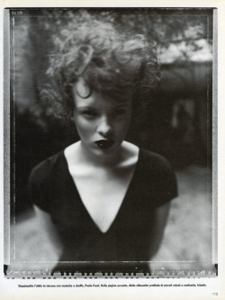 lucesolare:Karen Elson by Michael Woolley for Glamour Italia February 1997