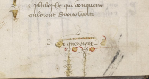 LJS 264, Ymage du Monde, contains some extensively decorated catchwords, not one the same. This Fren