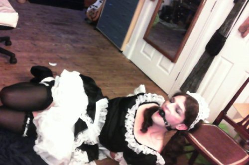tallulahhh: Half an hour in bondage! Cammin 4 Kitten &lt;3 uniform from thesissystore.com
