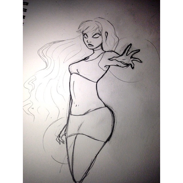 innys-doodles:  Starfire sketch  