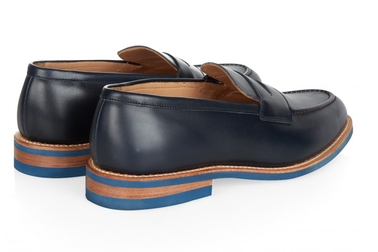 dressshoesandsneakers:  TRICKERS X HARDY AMIES NAVY LEATHER LOAFERShttp://www.facebook.com/DressShoesandSneaker