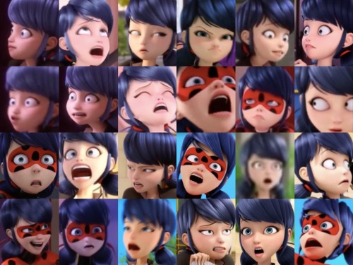 theawesomeluren:  Presenting 72 screenshots of miraculous facial expressions And to think that these are just from episodes 1-9 only 