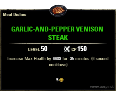 tastesoftamriel: Garlic-and-pepper venison steak Bored of beef? If you can get your hands on some ga