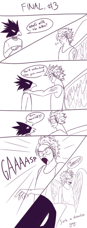 pu5zedliart:When things in the HotWings discord server gets out of handaka, Hawks and Dabi getting m