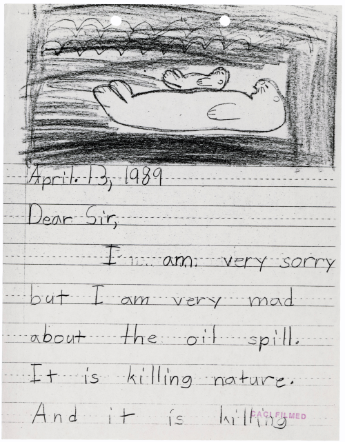 25 years ago today: the Exxon Valdez oil spill todaysdocument: &ldquo;Dear Sir, I am very sorr