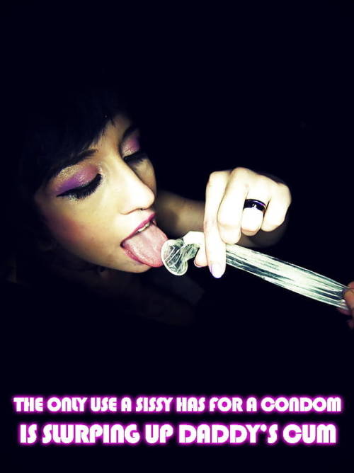 sissyboi-haylee: I can contest that drinking cum from a condom is an extremely sexy experience.  #Ba